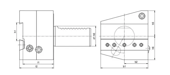 SPECIFICATION OF CUTING OFF TOOL HOLDER INVERTED RIGHT HEIGHT ADJUSTABLE