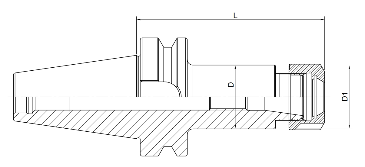 SPECIFICATION OF ER Collet Chuck with Hex Nut