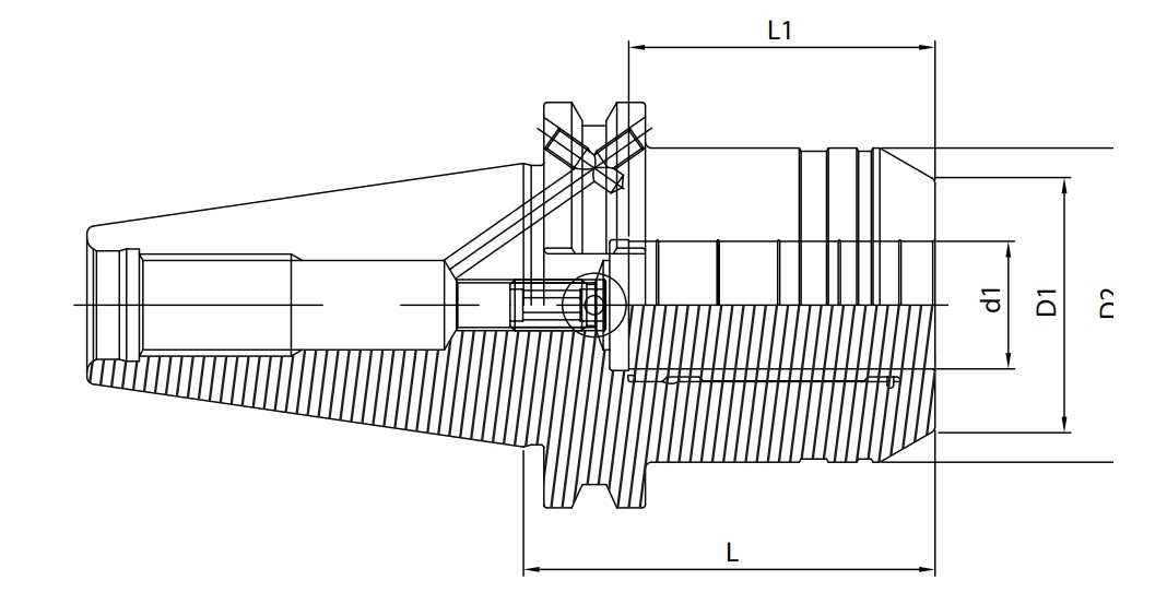 SPECIFICATION OF BT HYDRAULIC CHUCK  SHORT