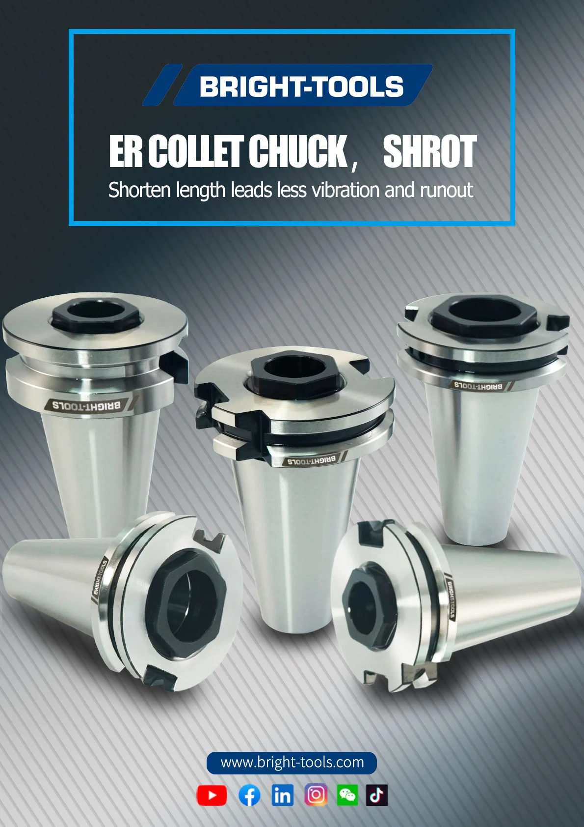 ER COLLET CHUCK,SHORT